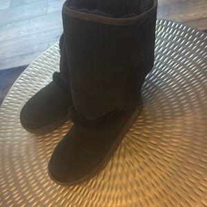 UGG Black Sunburst Tall Boots